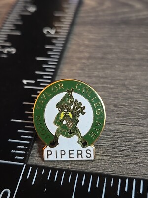 John Taylor Collegiate Pipers Vintage Lapel Pin Bx