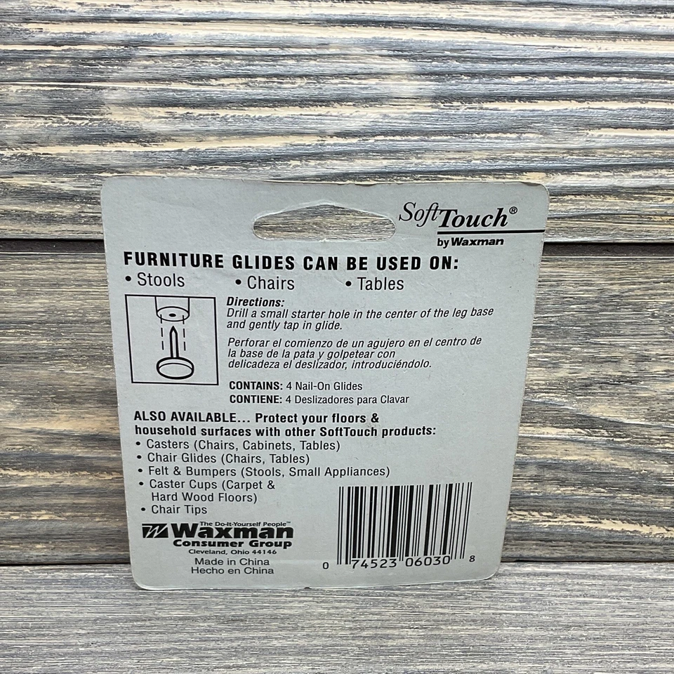 Waxman 6030 Blanco Mueble Deslizable 7/8” Clavo Paquete de 4 Unidades Lote de 2 Foto 3 de 3