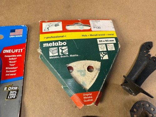 LOT OF Multi-Tool Oscillating Blades - Some New, Some Still Usable FREE SHIPPING - Picture 3 of 13