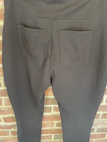 Star Power By Spanx Black Leggings Shapewear Size XLarge Faux front pockets - Picture 4 of 8
