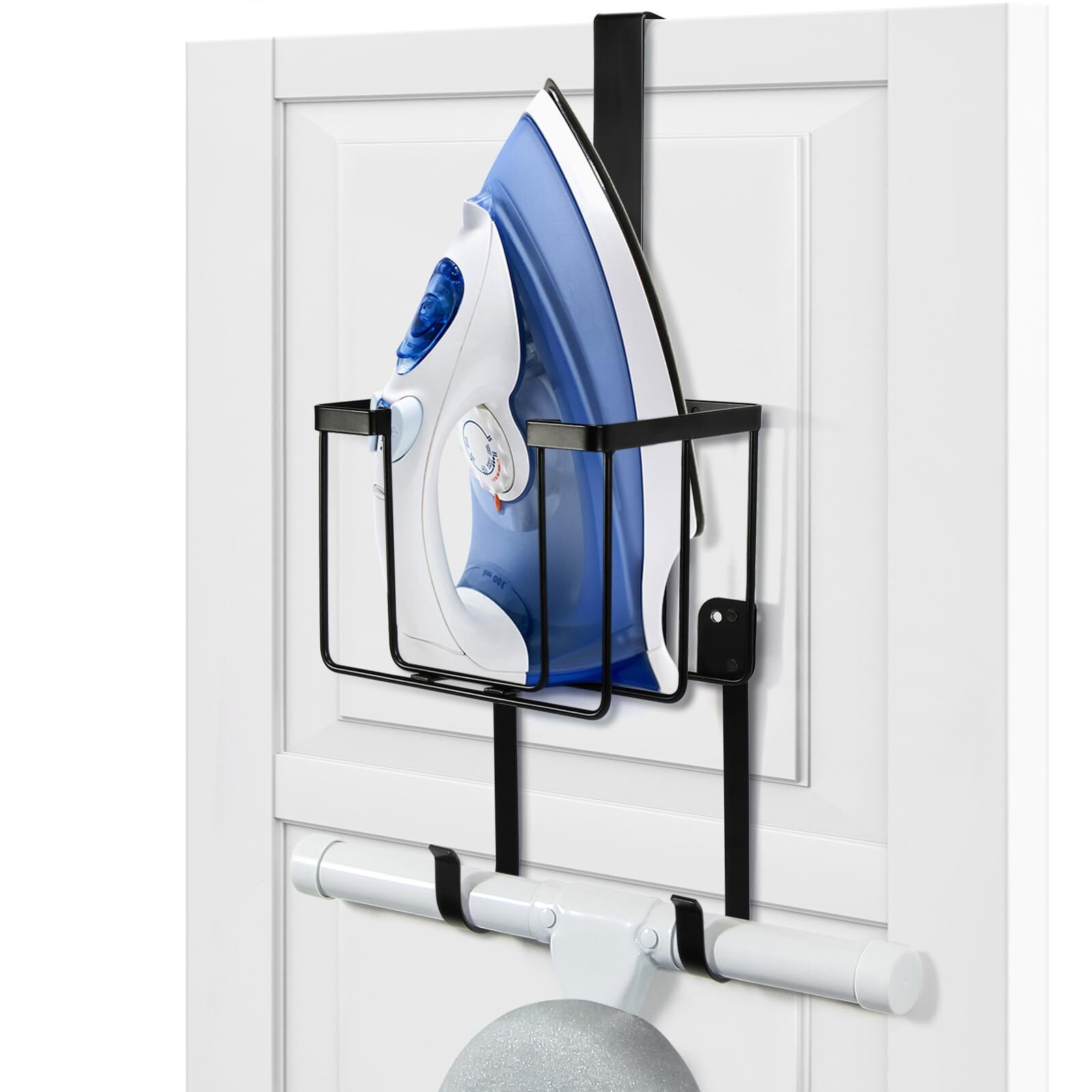 Over The Door/Wall Mount Ironing Board Hanger, Laundry Room Iron and Ironing ...-image