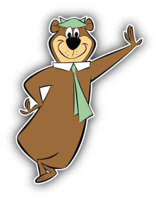 Yogi Bear Cartoon Sticker Bumper Decal - ''SIZES''