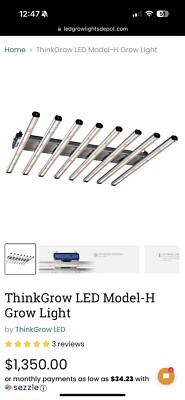 ThinkGrow Model-H 630W Horticulture LED Grow Light | eBay
