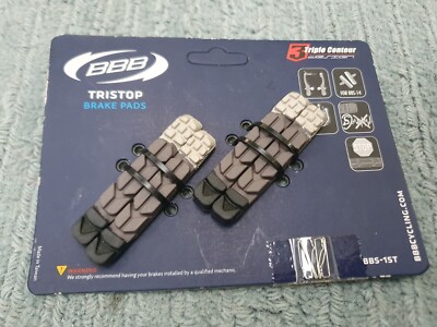 BBB-BBS-15T Tri Stop Tri Color Cartridge Ersatz Cart Pads V-Brake Schwarz 2