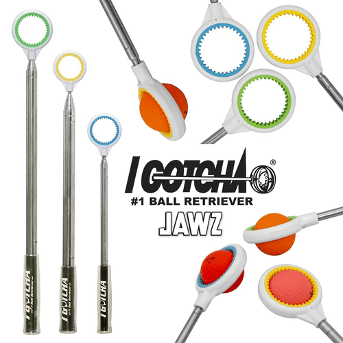 I GOTCHA JAWZ 10, 14 & 18 FT GOLF BALL RETRIEVER / THE WORLDS 1 BALL