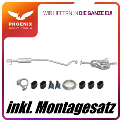 Opel Astra G 1.7 DTL DTi TD (98-04) Kombi Mittel+Endschalldämpfer Auspuffanlage