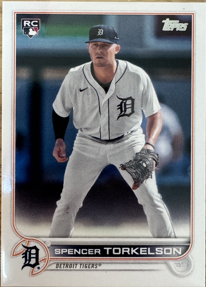 2022 Topps Series 2 #658 SPENCER TORKELSON RC SP Photo Variation Short Print