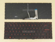 New For MSI GF63 GF63 8RC GF63 8RD PS63 keyboard Red backlit No Frame US