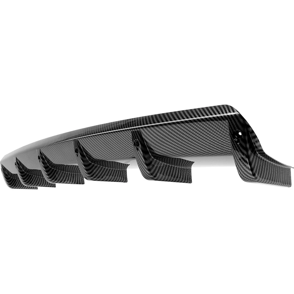 For Lexus RX300 RX350 Carbon Shark Fin Wing Rear Diffuser Bumper Spoiler Lip - Image 2 of 4
