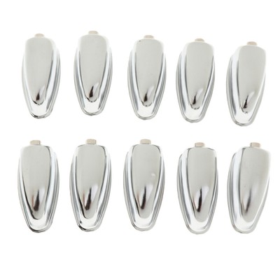 Durable 10x Eisen Snare Drum Lugs Silberne Bass Drum Claw Hooks Hardware