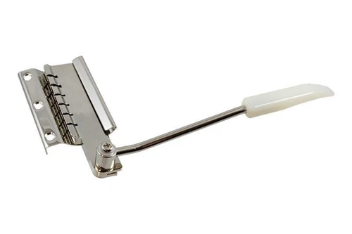 Short Nickel Lyre Vibrola Guitar Tailpiece for Vintage Gibson® TP-3683-001