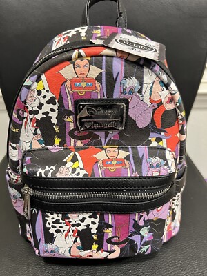 RARE! Loungefly Heart Logo Disney Villians mini backpack NWT RARE! Loungefly Pre Funko OG Heart Logo | Mercari main image 3