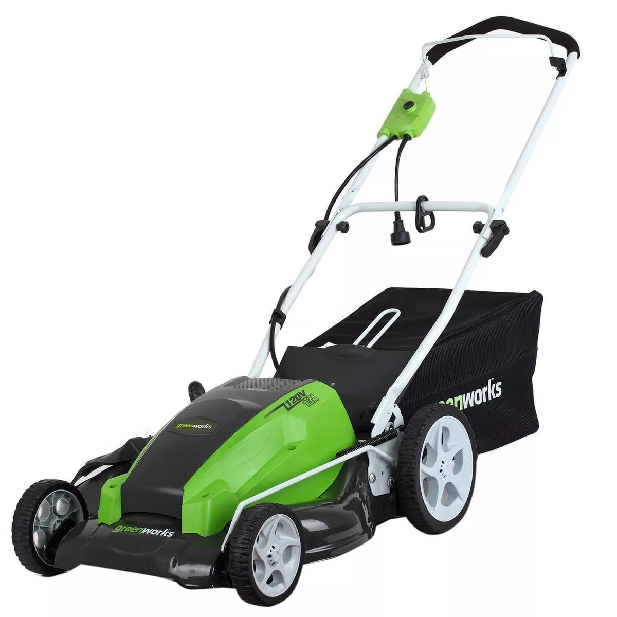 Greenworks 13 Amp 21 inch Corded Electric Walk Behind Push Lawn