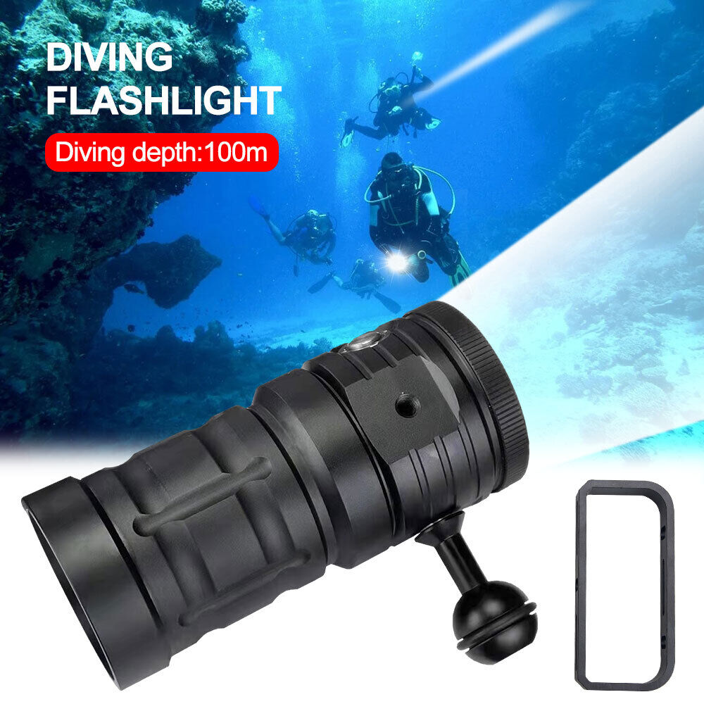 100000LM LED Tauchen Tauchlampe Taschenlampe 500M Unterwasser Video Fotografie