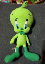 Warner Brothers Loony Tunes Nanco Green Tweety Bird Plush Stuffed Animal 9"