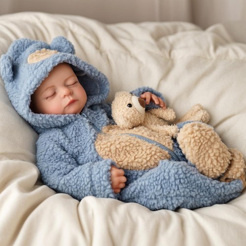Reborn Baby Puppen Silikon Ganzkörper 20 Zoll Wasserdicht Realistisch Neugeborenes Baby - Bild 6 von 7