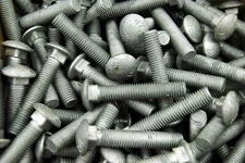 5/16"-18 X 2-1/2" Galvanized Carriage Bolts, Hex Nuts & Lock Washers Assembly