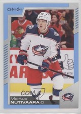 2020-21 O-Pee-Chee Blue Border Markus Nutivaara #403 17p7