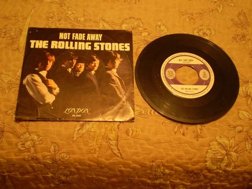 ROLLING STONES NOT FADE AWAY/ I WANNA BE YOUR MAN BEATLES REL. PS/45 RPM
