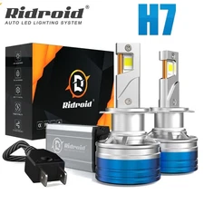 RIDROID H7 LED Headlight Bulbs Super Bright High/Low Beam 14400LM 6500K White