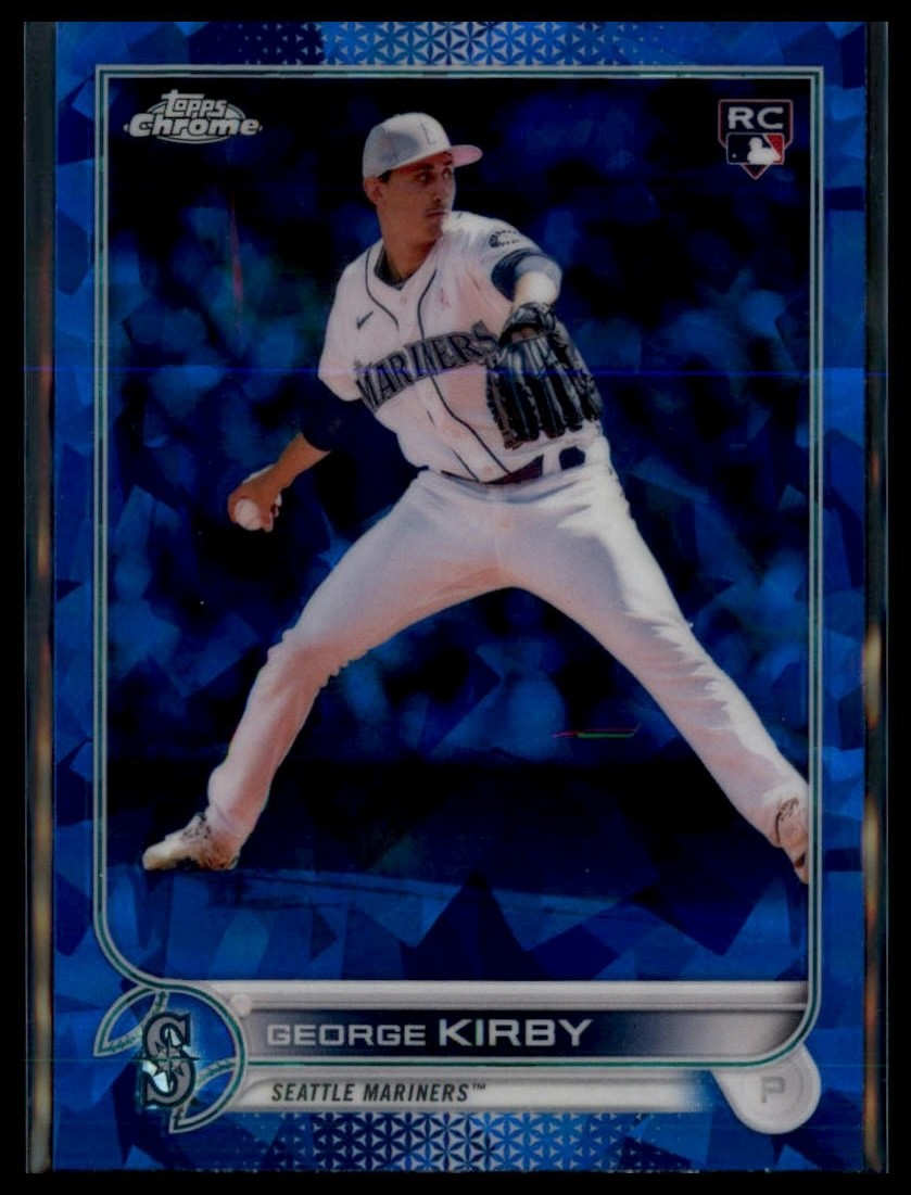 2022 Topps Chrome Update Sapphire George Kirby Rookie #US207 Seattle Mariners