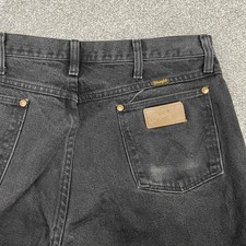 Wrangler Cowboy Cut Jeans Mens 36x30 Fit 35x30 Black Straight 13MWZWK Workwear