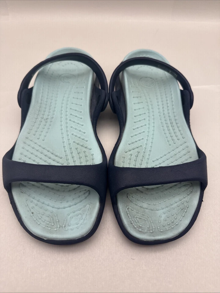Crocs women’s dual comfor  2 Strappy Flats sandals size US 6 *WELL USED *read... - Image 2 of 4