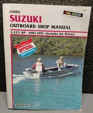 Clymer B781 Repair/Service/Shop Manual Suzuki DT 2-225hp O/B Jet Drives 1985-91