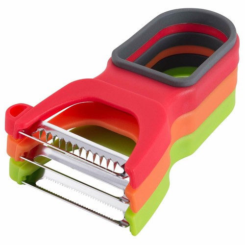 3Ps Potato Peeler Vegetable Grater Cabbage Cutter Slicer Stainless Steel Kitchen - Picture 3 of 7