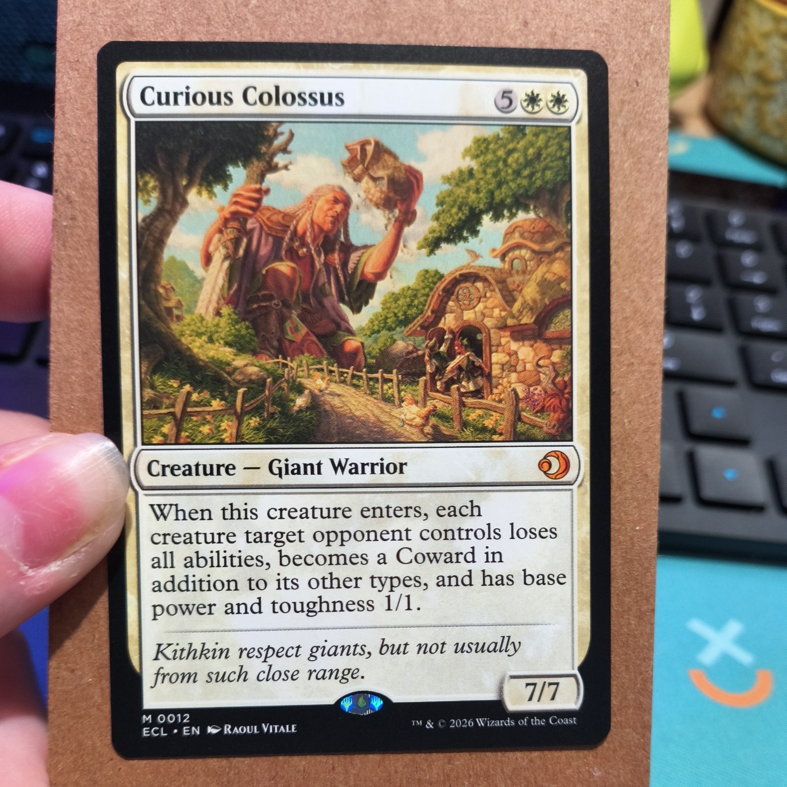 Curious Colossus #12 M MTG Lorwyn Eclipsed
