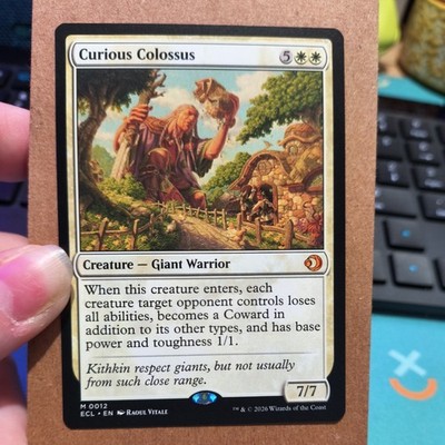 Curious Colossus #12 M MTG Lorwyn Eclipsed