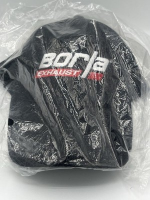 NEW BORLA EXHAUST Baseball Hat Cap Adjustable BLACK Racing Nascar Summit Racing