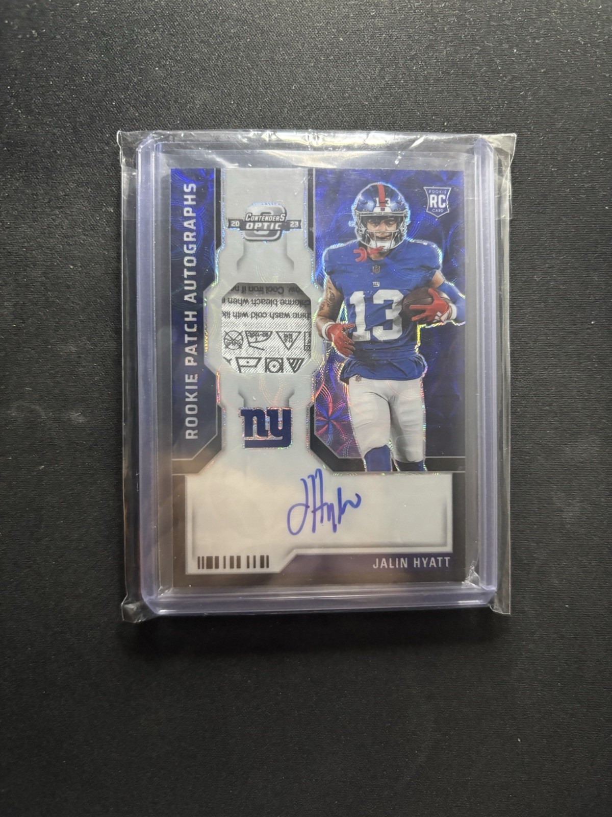 2023 Panini Contenders Optic RPA Jalin Hyatt #RPA-JHY Black Scope /10 LAUNDRYTAG
