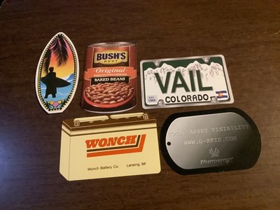 Lot of Five Shaped Single Playing Swap Cards
