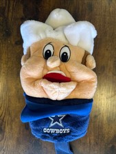 NEW Dallas Cowboys "Rowdy" Plush 3D Mascot Sock Golf Club Driver Headcover NFL