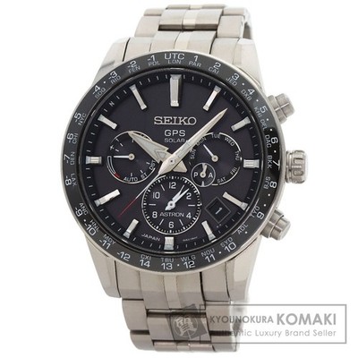 Seiko Astron SBXC003 Titan Keramik Herrenuhr Silber aus Japan