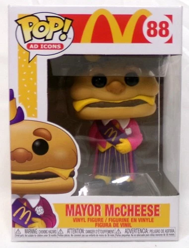 Funko Pop! Ad Icons McDonalds 88 Mayor McCheese 2020 Vinyl Figure