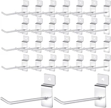 100 Pcs 4 Inch Slatwall Hooks, Slatwall Accessories Slat Wall Hooks, Display Hoo