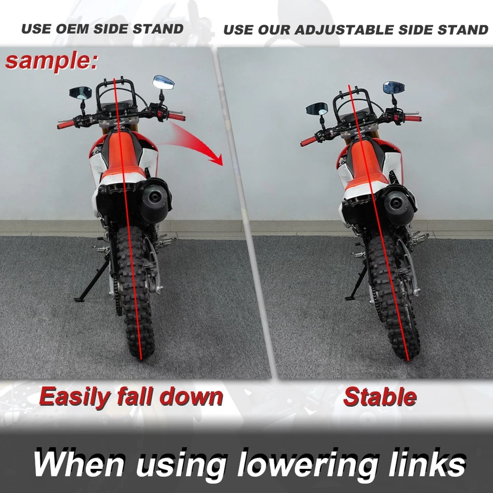 Soporte lateral inferior ajustable apto para Suzuki V-Strom 650/DL650 2012-2023 Foto 4 de 4