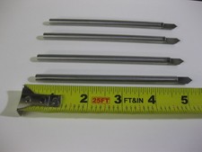 Lot de 4 embouts de coupe biseautés gravure gravographique neufs Hermes * Occasion - 1/4"
