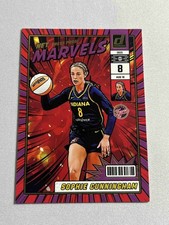 2025 Panini Donruss WNBA Net Marvels #11 SOPHIE CUNNINGHAM Purple Press Proof