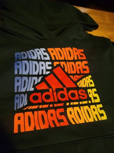 Adidas Youth XL Black Hoodie Sweatshirt - Picture 6 of 6