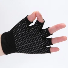 New Half Finger Grip Gloves Building Strength Bike Cycling No-slip Yoga Glo-b A1
