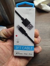 Techbasics Iphone Cable 3ft Rapid Charge Iphone, Ipad, Ipod