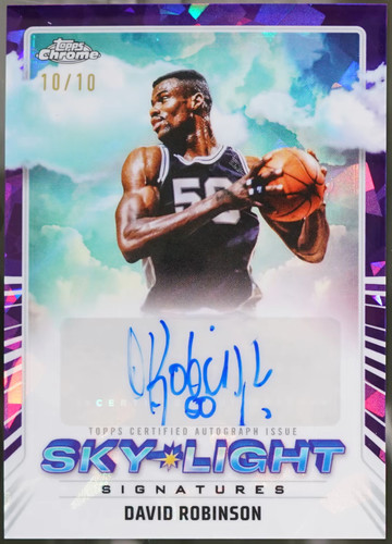David Robinson #SLS-DR 2024 Topps Chrome Sky-Light Signature card