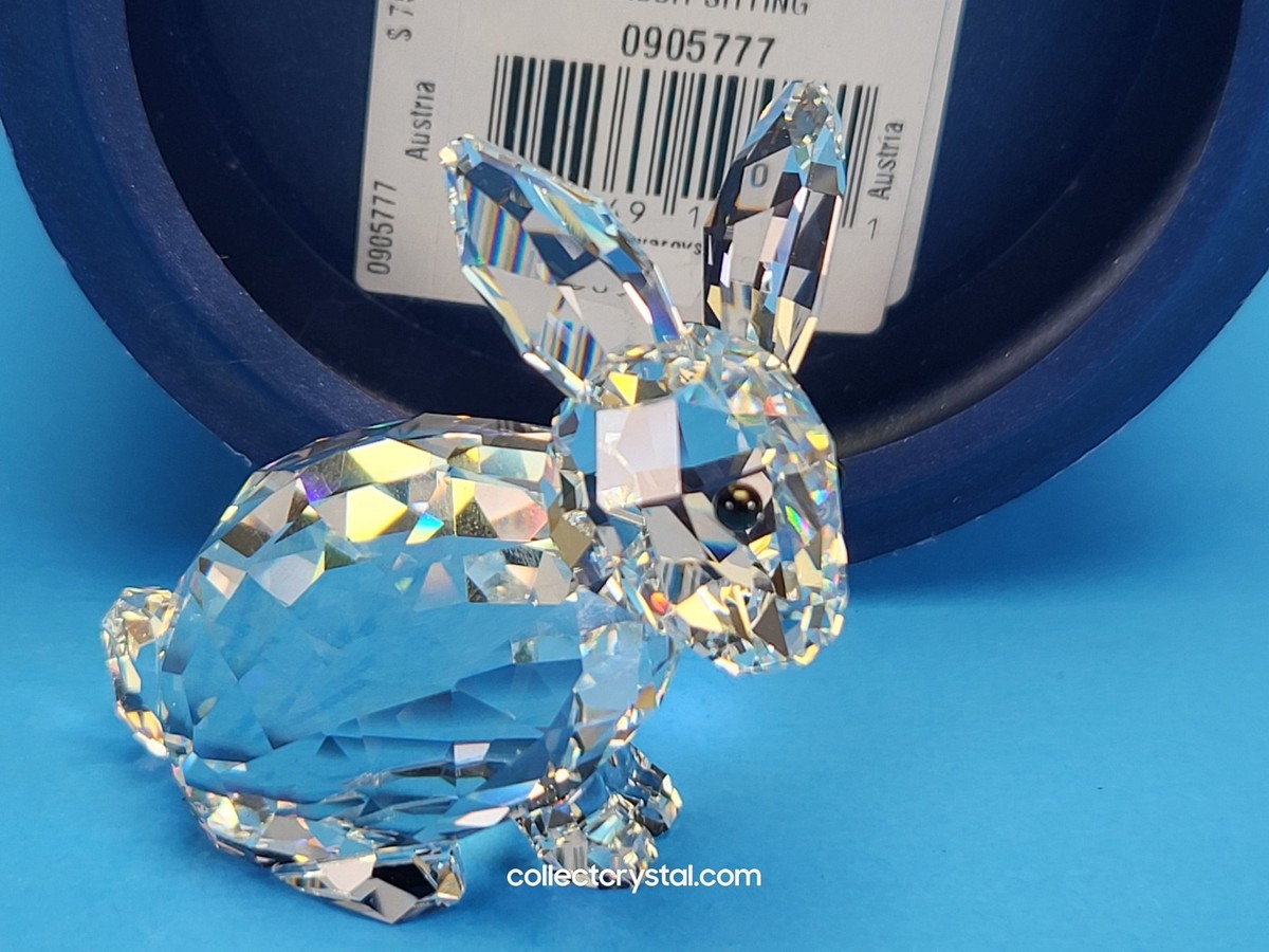 Swarovski Crystal Figurine Rabbit Bunny Sitting 905777 With