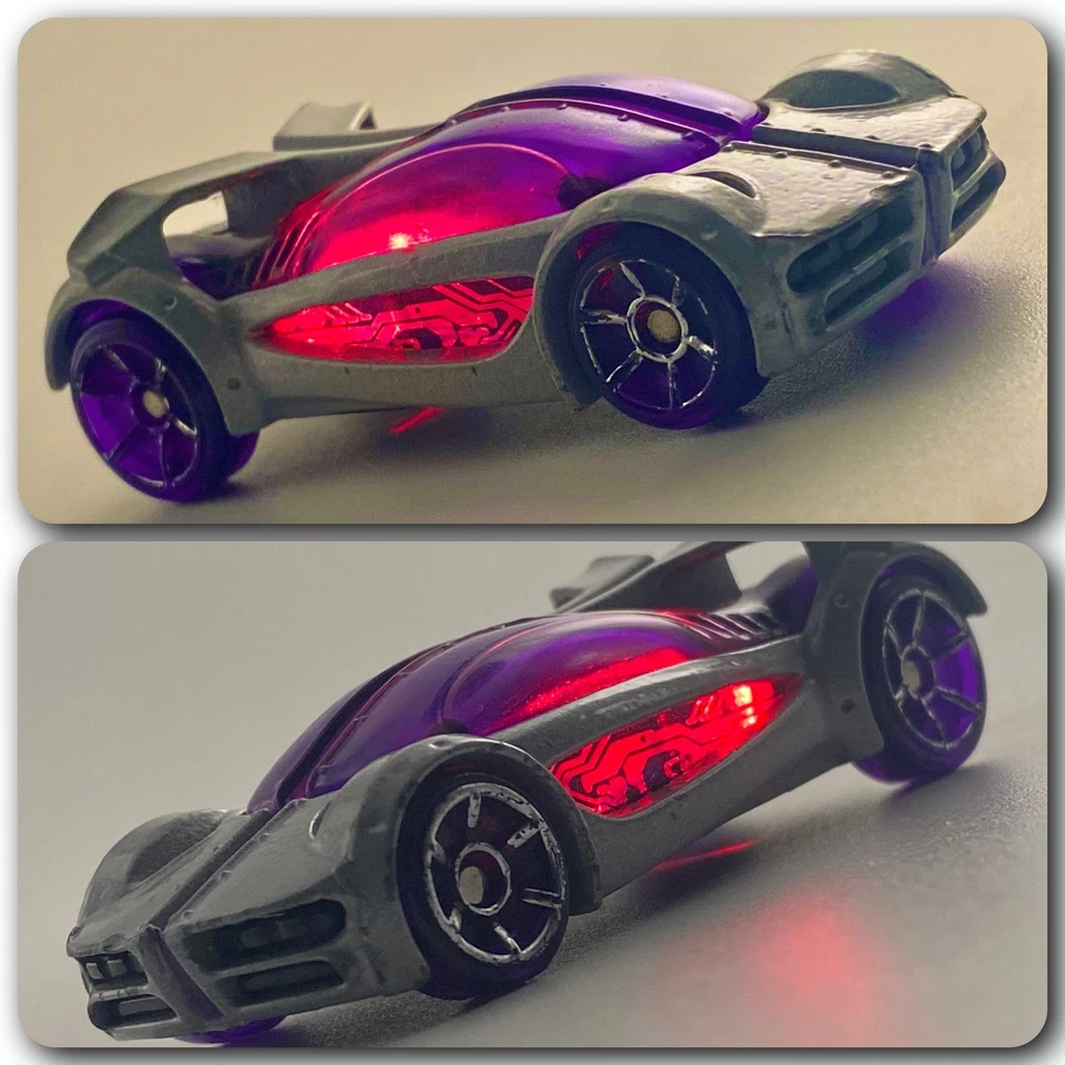 Hot Wheels🔥2005 AcceleRacers Iridium Silencerz Raro McDonalds Promo Con Luces Foto 2 de 4