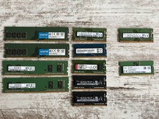 LOT - Assorted RAM modules (DDR4 DIMM and SODIMM, one DDR5 SODIMM)
