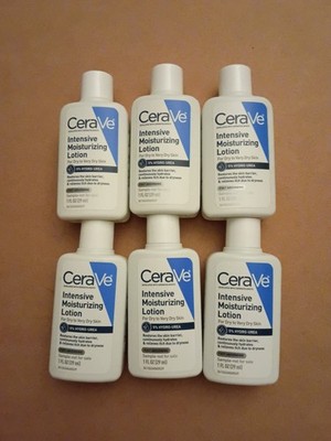 CeraVe Intensive Moisturizing Lotion 5% Hydro-Urea 1 fl Oz sample - Lot Of 6
