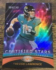 Trevor Lawrence - 2023 Certified Football ORANGE MIRROR Certified Stars #'d /149